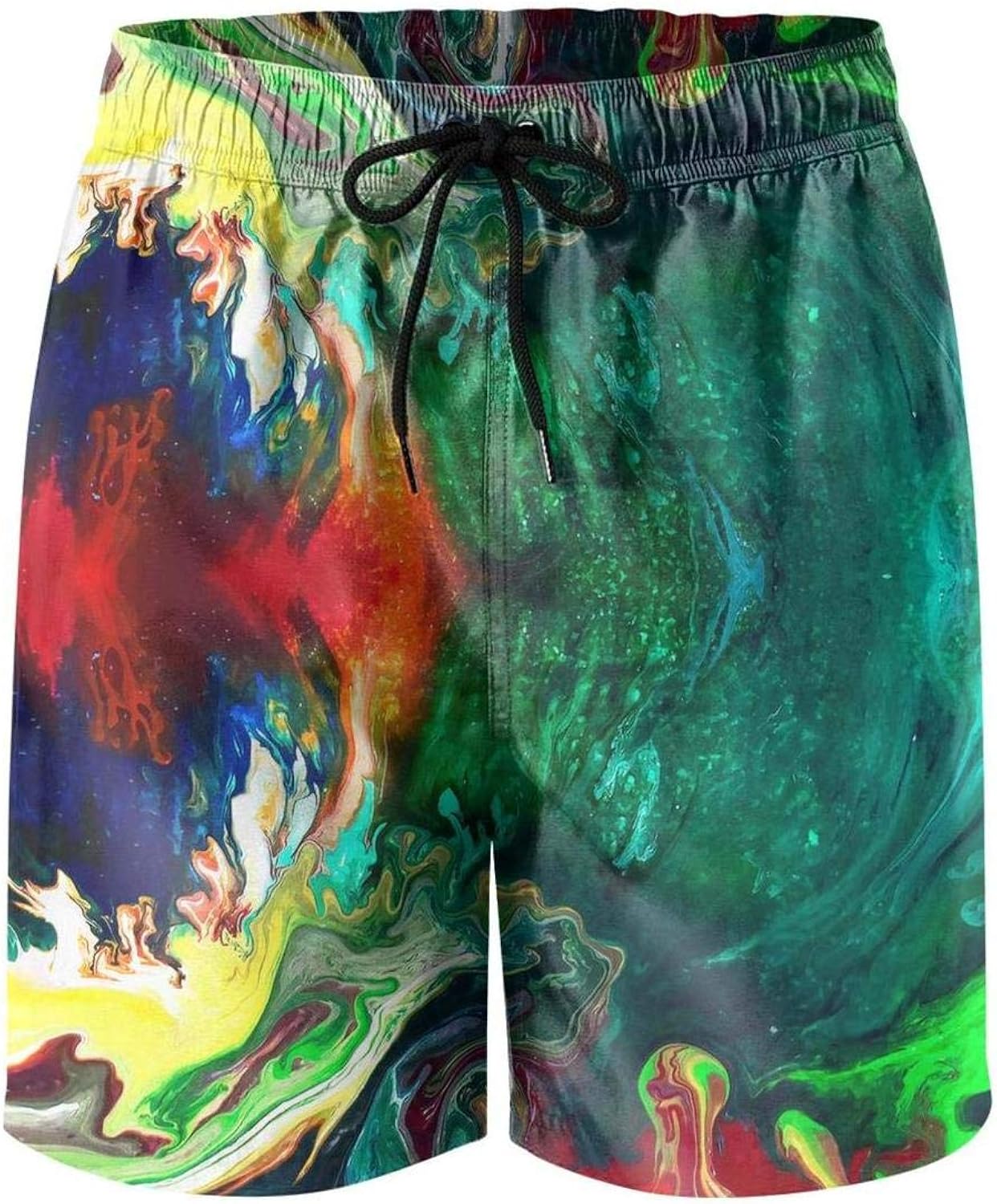 AAGDFSDXJH White Navy Blue Marble Graphic Boardshorts Fitness Quick-Dry Mens