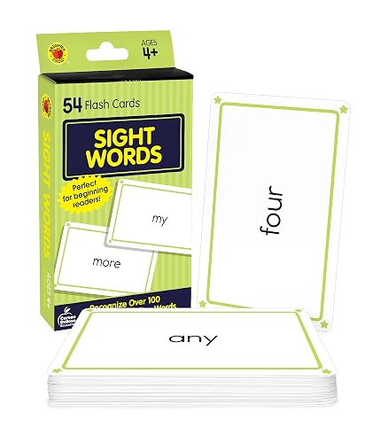 Carson Dellosa 54 Sight Words Flash Cards Kindergarten, Vocabulary and ...