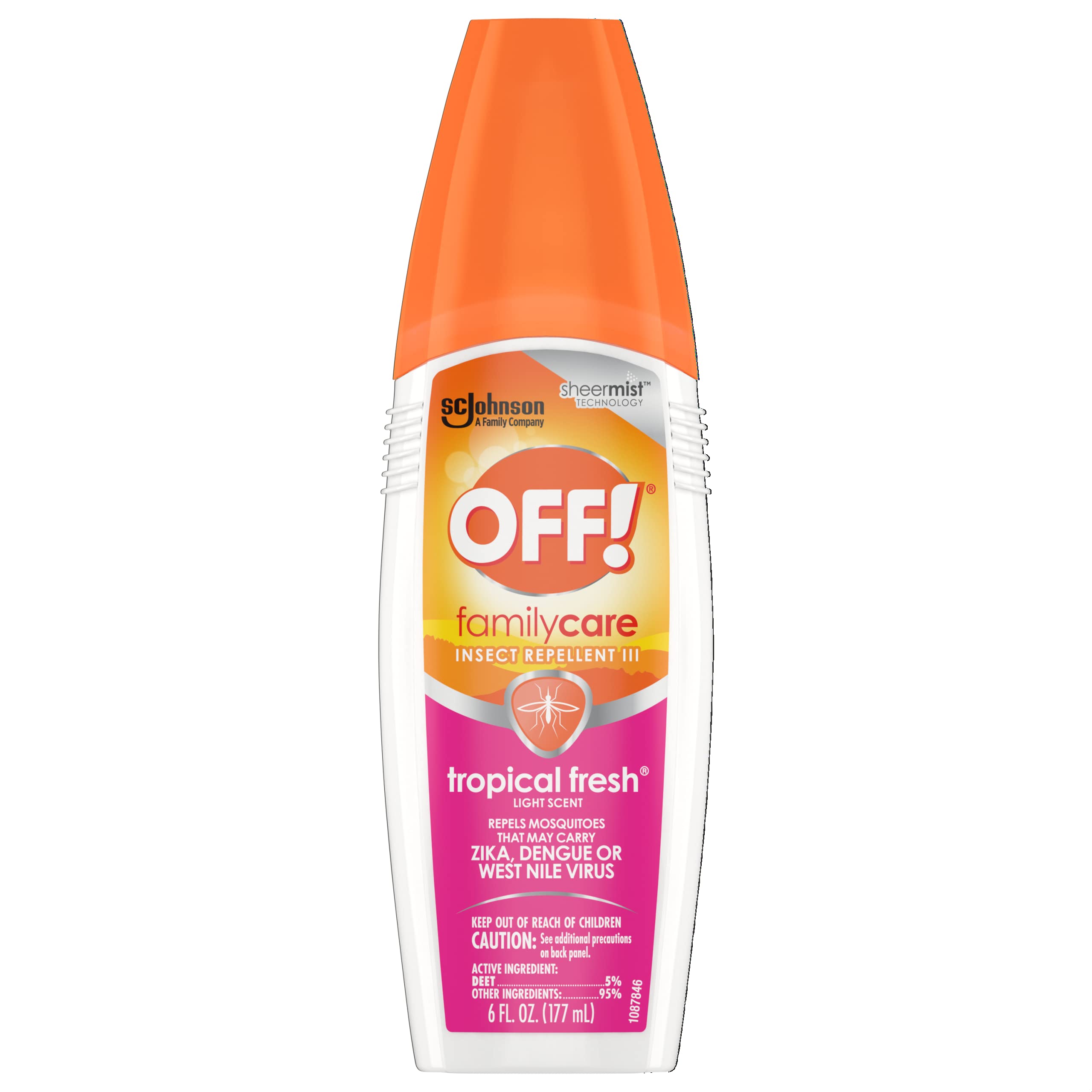 Off! Skintastic Insect Repellent, Tropical Fresh, Family , 6 fl oz (177 ml)