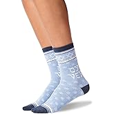 Hot Sox Womens Oy Vey Socks 1 Pair, Blue Heather, Womens 9-11