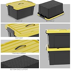Cetomo Plastic Storage Bin Box Container Stackable