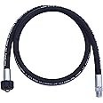 Tool Daily Pressure Washer Whip Hose with Swivel, Hose Reel Connector Hose for Pressure Washing, 4 FT (3/8 NPT Solid + M22 Fe