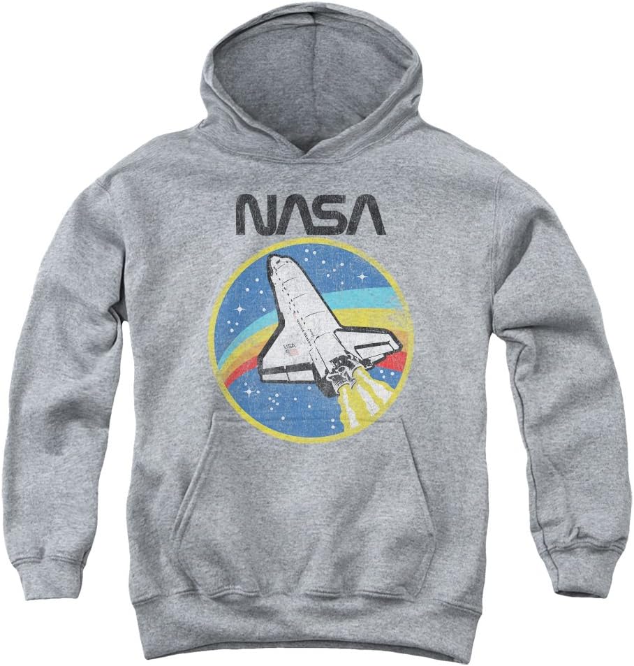 NASA Shuttle Unisex Youth Pull-Over Hoodie for Boys and Girls