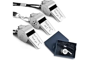 Personalized Coach Whistle Soccer Engraved Custom Gifts Teacher Appreciation Sports Rugby Basketball Football Stainless Steel