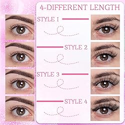 Reusable Self Adhesive Eyelashes lashes No Glue or