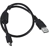 Monoprice 1.5-Feet USB 2.0 A Male to Mini-B 5pin Male 28/24AWG Cable with Ferrite Core (Gold Plated) (105446)