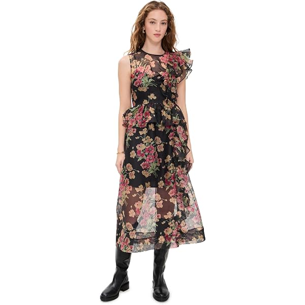 Madewell Women's Lucie Embroidered Cotton Midi Dress, Vintage Mulberry,  Red, 16 at Amazon Women's Clothing store