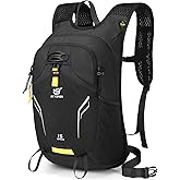 SKYSPER Small Hiking Backpack 15L Lightweight Day Pack Travel Hiking Daypack for Women Men(Black)