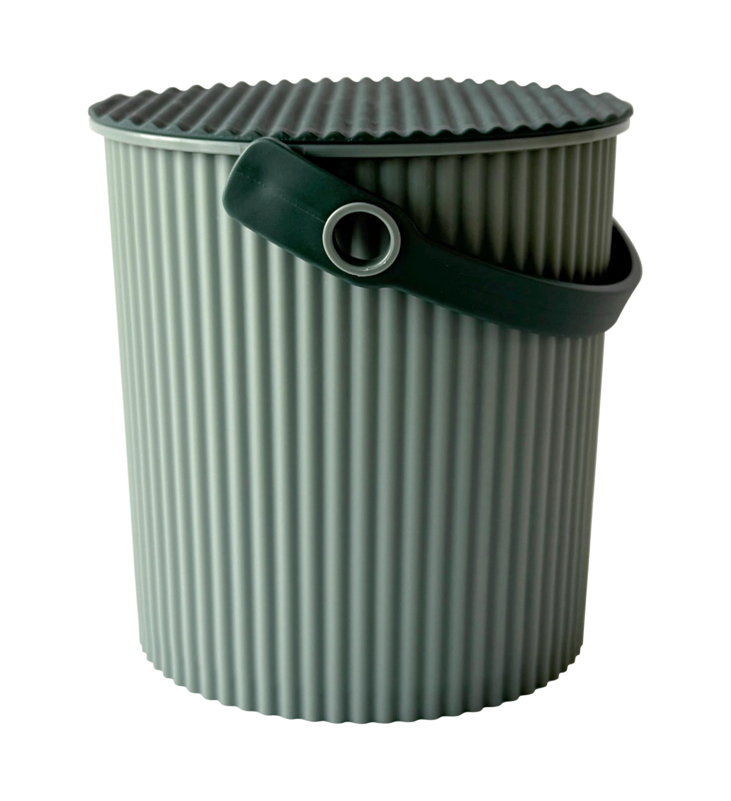 八幡化成 セルテヴィエ ミニバケツ 小物入れ オムニウッティ・ベビー ナチュラリュクス・ベイクドグリーン 12×11.2×H11.7cm 0.7L sceltevie omnioutil baby naturaluxe 日本製商品画像