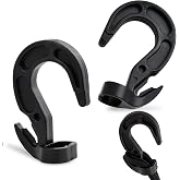 40 pcs Plastic Shock Cord Hooks, Elastic Bungee Rope Hooks Fit for 1/4" 5/16" 3/8" Shock Cord Rope Rubber Rope for Camping Tarps