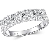 Newshe Jewellery Wedding Band Eternity Ring for Women Cubic Zirconia Twisted 925 Sterling Silver Engagement Rings Bridal Anniversary Size 5-10