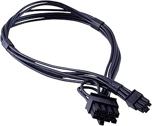 JacobsParts PCI Express Mini 6-pin to 8-pin PCI-e Video Card Power Cable for Apple Mac Pro Tower/Power Mac G5