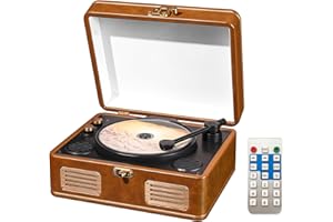 MANAYO Retro Portable CD Player with Bluetooth for Home, Rechargeable Small Portable CD Player with Speakers, Support AUX/USB Desktop Portable CD Player Boombox with Remote Control