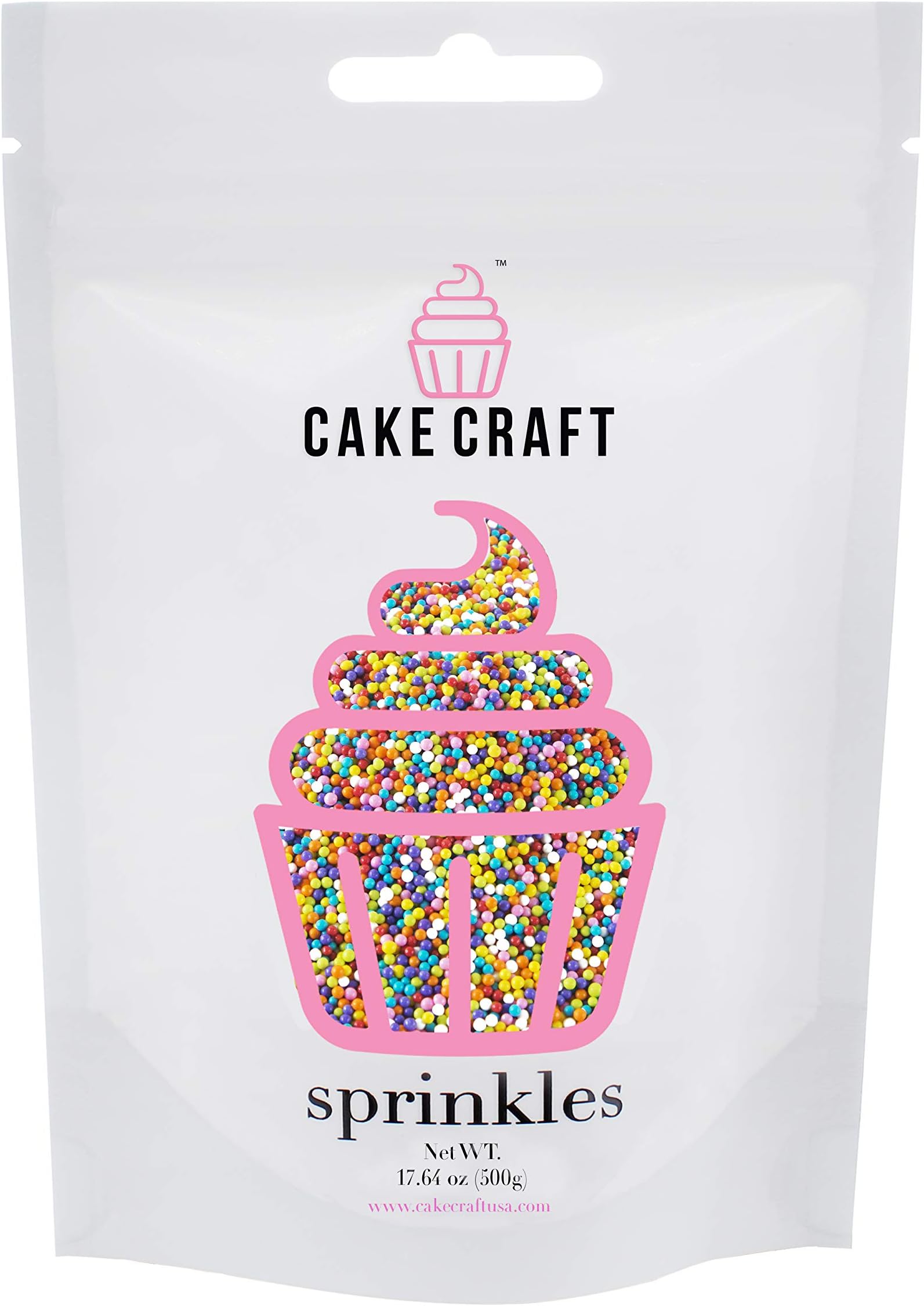 Cake Craft Sprinkles Rainbow Nonpareils 17.63 Ounces