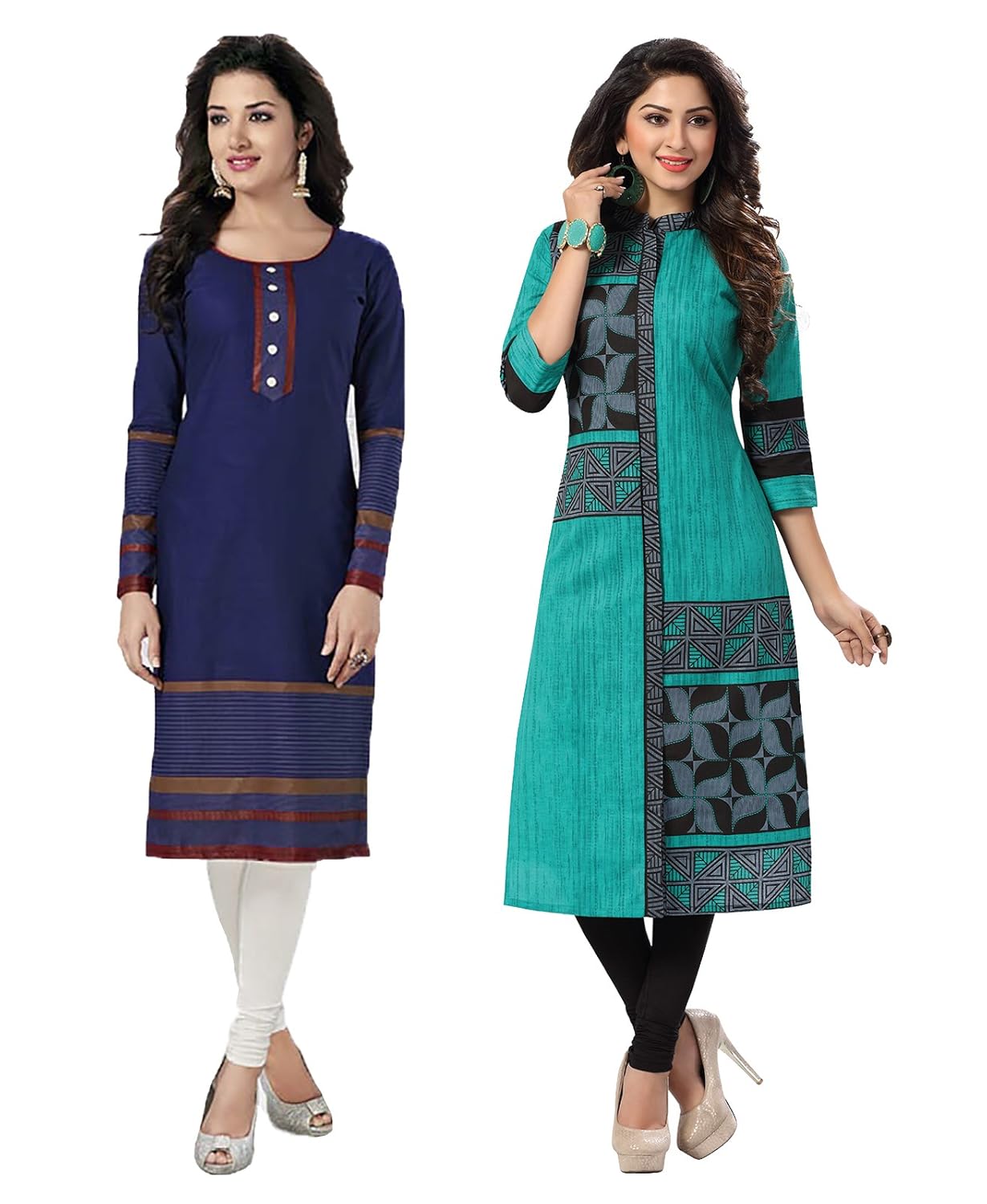 Buy ishin Women's Cotton Dress Material Size_Multi