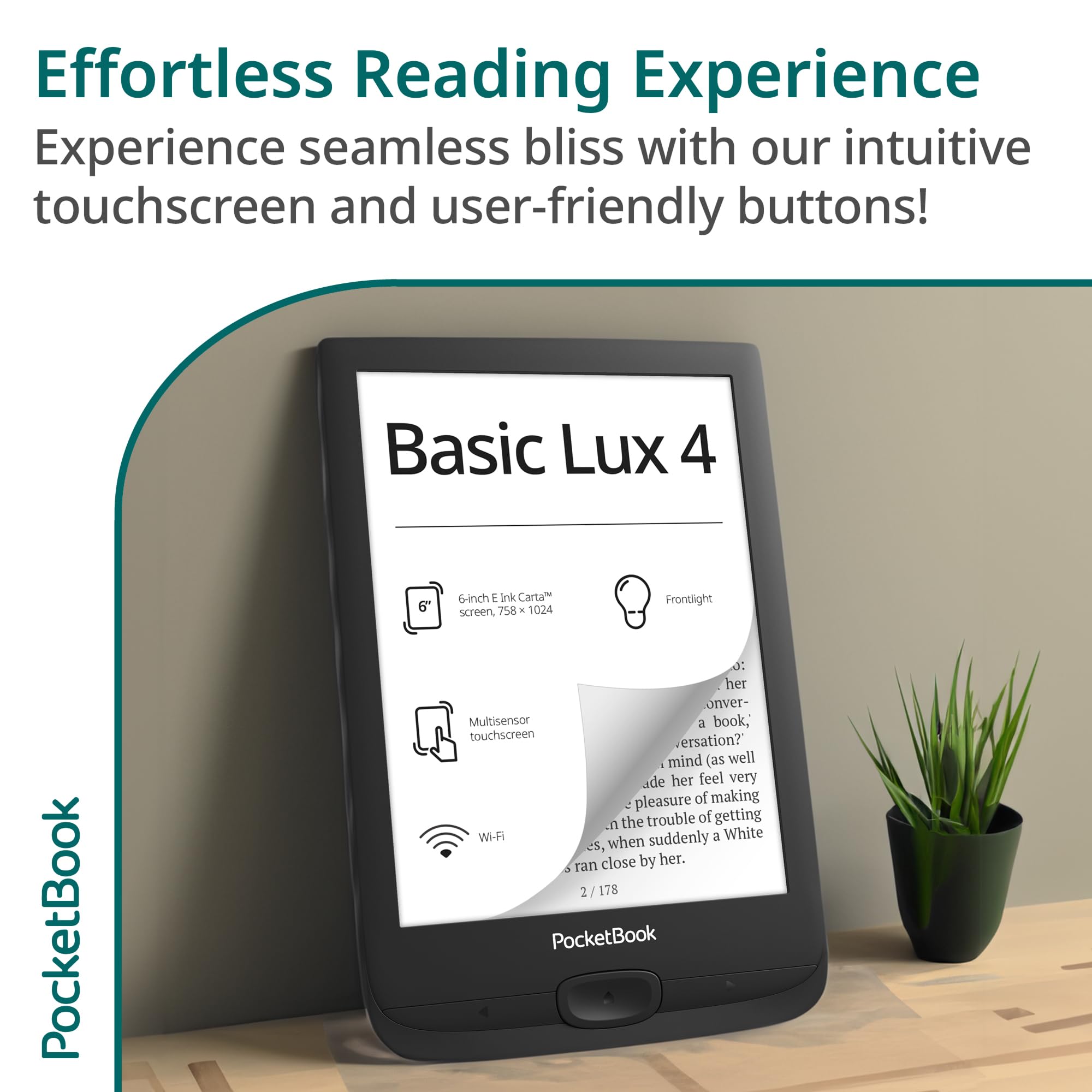 PocketBook Basic Lux 4 E-Book Reader - 6