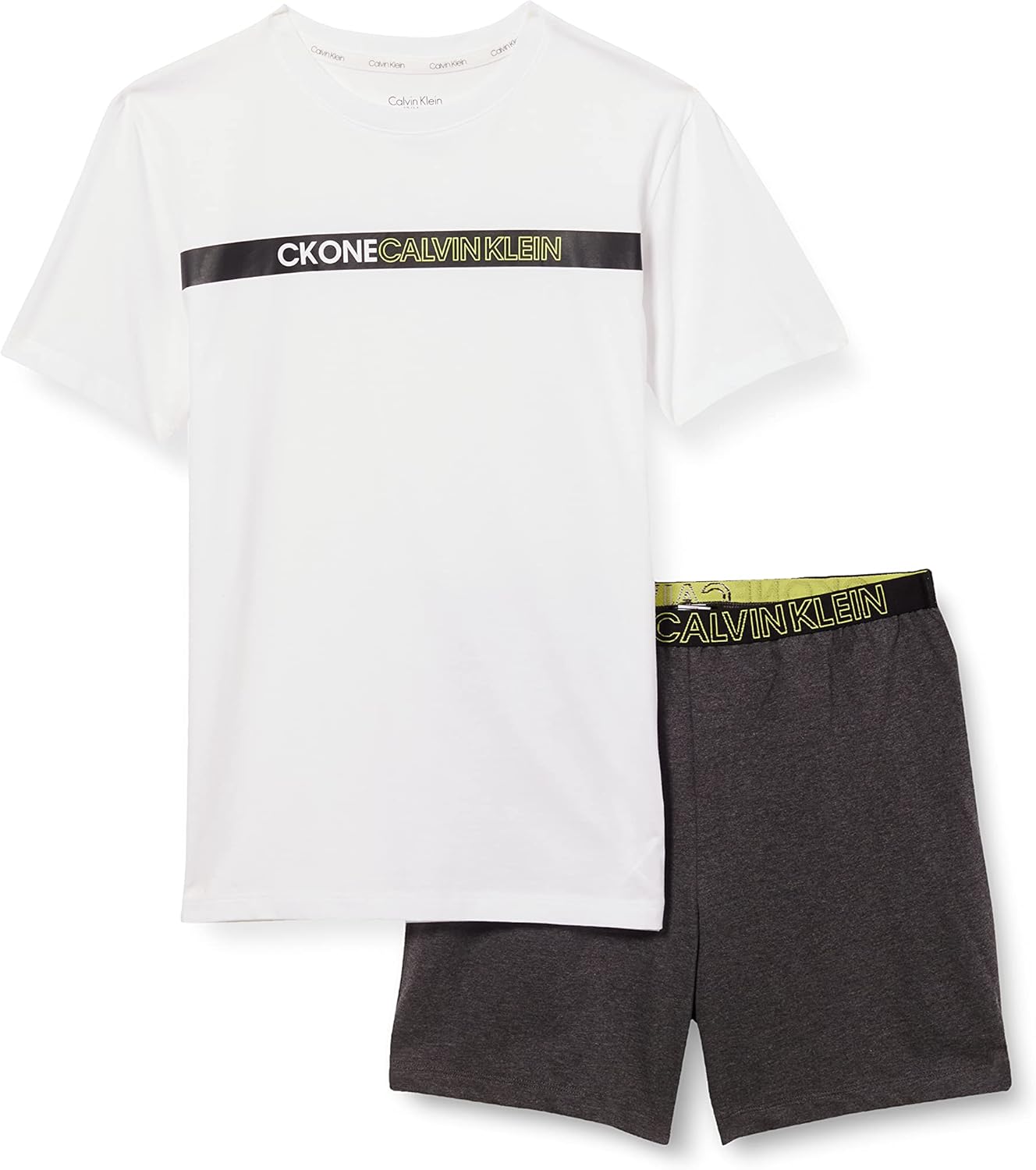 Calvin Klein Boy's Knit Pj Set (Ss+Short) Pyjama Amazon.co.uk Clothing