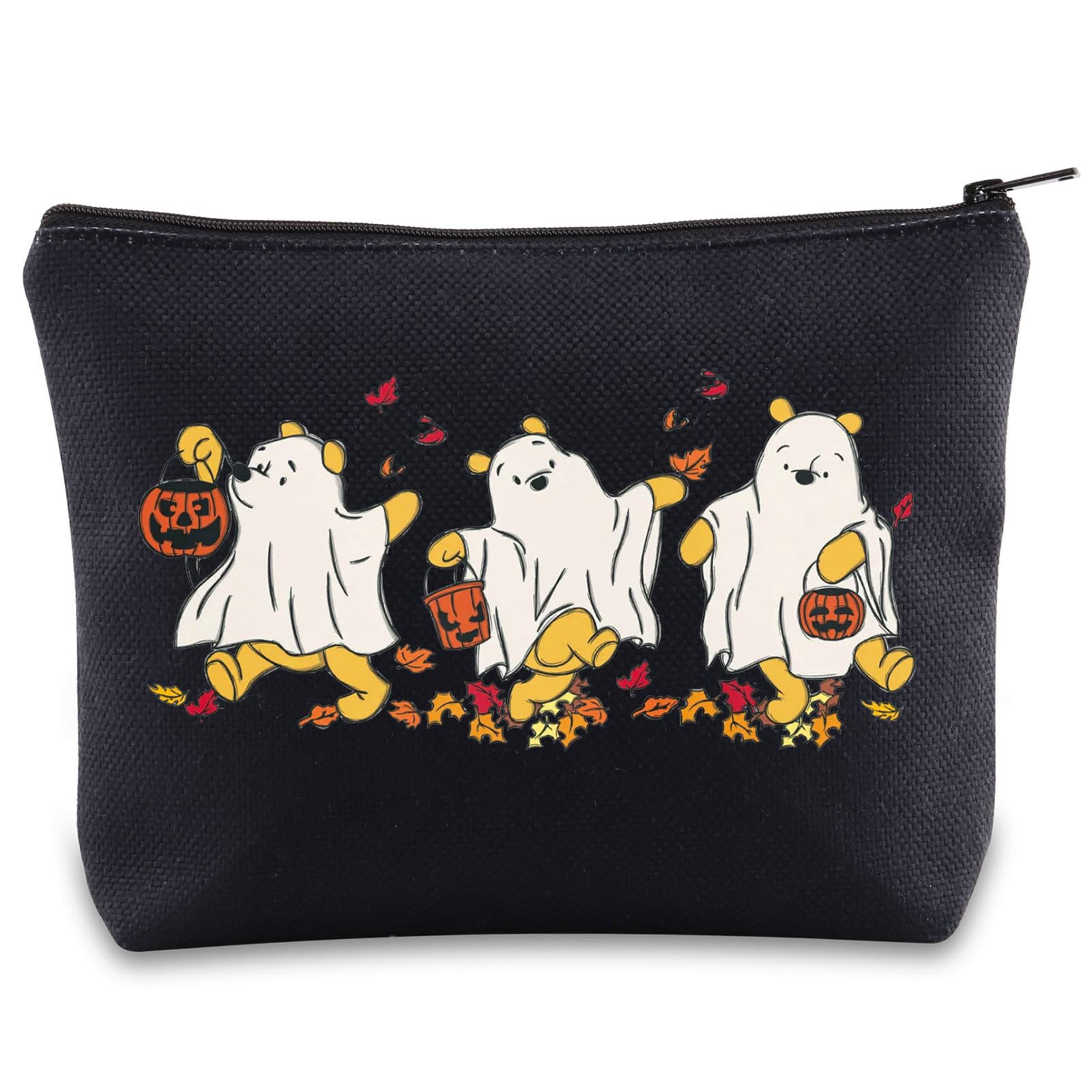 Pooh Bear Makeup Bag Pooh Lover Gift Pooh Ghost Halloween Gifts Pooh Bear Fall Cosmetics Bag (Bear Ghost UK)