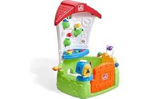 Step2 Toddler Corner House, Kids Playhouse, Indoor/Outdoor Playset, Play Gym with Kitchenette, Includes 15 Piece Toy Accessories, Made of Durable Plastic, for Toddlers 1+ Years Old