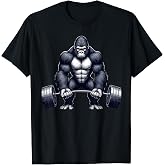 Gorilla Weightlifting Fitness Gym Training Bodybuilding T-Shirt