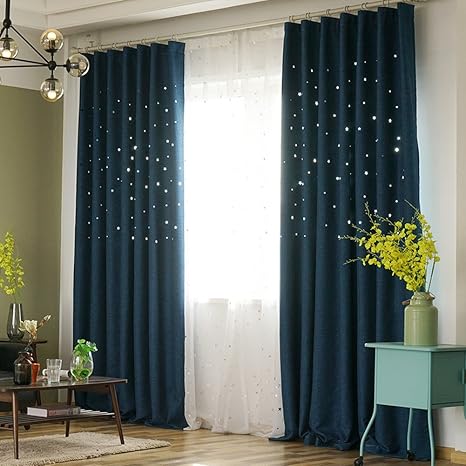 Amazon Com Xiaojingly Blackout Curtains Sun Protection Cotton