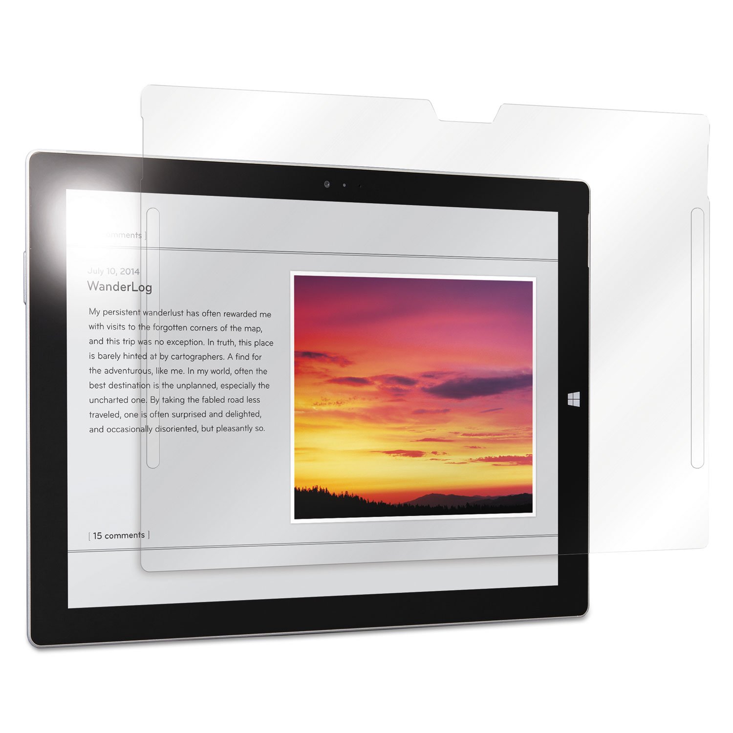3M Easy-On Screen Filter For Microsoft Surface Pro 3