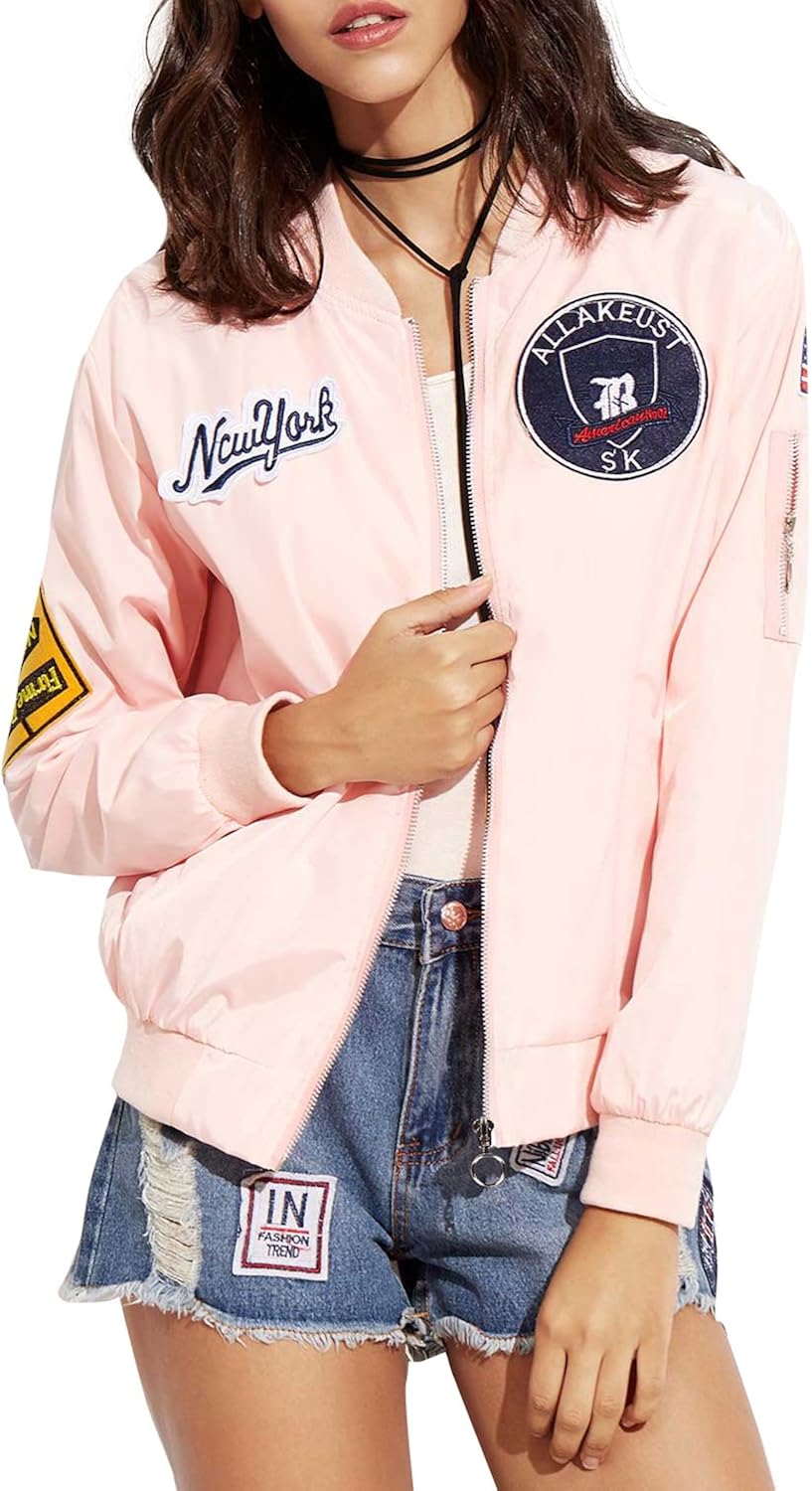 patchwork bomber jacket womens