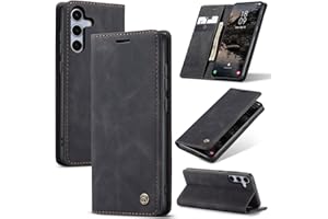 Cracedily for Samsung Galaxy S25 FE Case, Flip Wallet Leather Case with Card Holder Magnetic Closure Shockproof Kickstand Pro