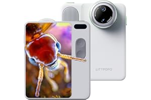 Littpopo MicroCam X1 4K Digital Camera with 400X Microscope, True 4K footage, Autofocus, 3.5" LCD Touchscreen | Compact Point