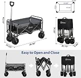 Sekey Folding Festival Trolley All-Terrain Wheels 440lb Capacity Wagon view 3