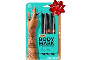 BIC BodyMark Temporary Tattoo Marker, Henna Vibes, Assorted Colors, 3-Count - Amazon Vine