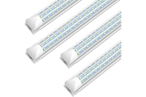 SHOPLED LED Shop Light 2ft, 28W 4200LM 6000K, D Shape, Linkable Tube Lights, T8 Shop Lights for Wardrobe, Cabinet, Workbench,