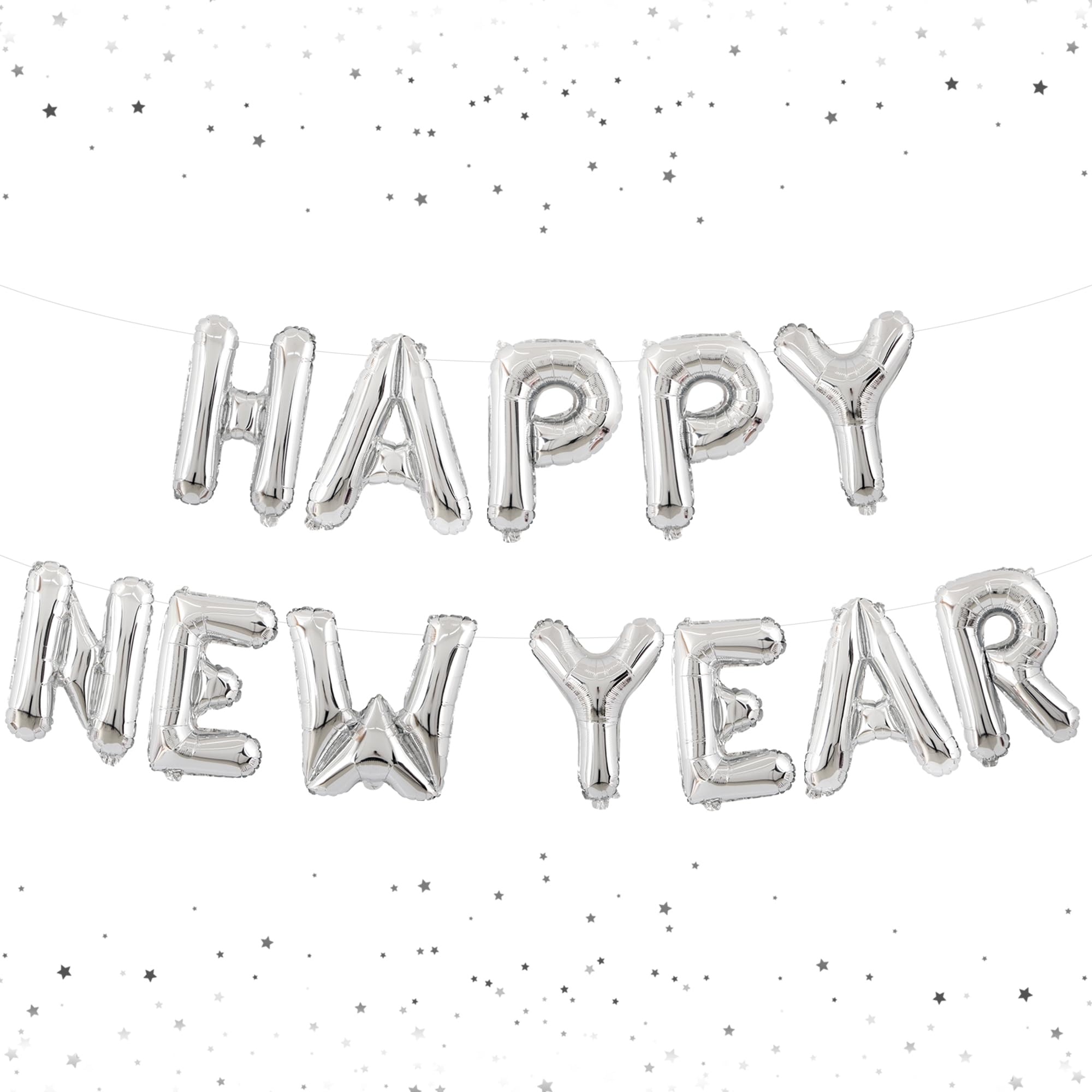 Photo 1 of KatchOn, Silver Happy New Years Balloons - 16 Inch | New Year Eve Balloons for Happy New Years Decorations 2026 | Happy New Year 2026 Nye Balloon | New Years Eve Party Supplies 2026