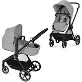 Cybex EOS 2-in-1 Baby Stroller for Newborn, Infant to Toddler - Lava Grey | Convertible Bassinet Stroller for Babies and Toddlers, 0 Months-4 Years Old, Car Seat Compatible for Travel, Sun Canopy