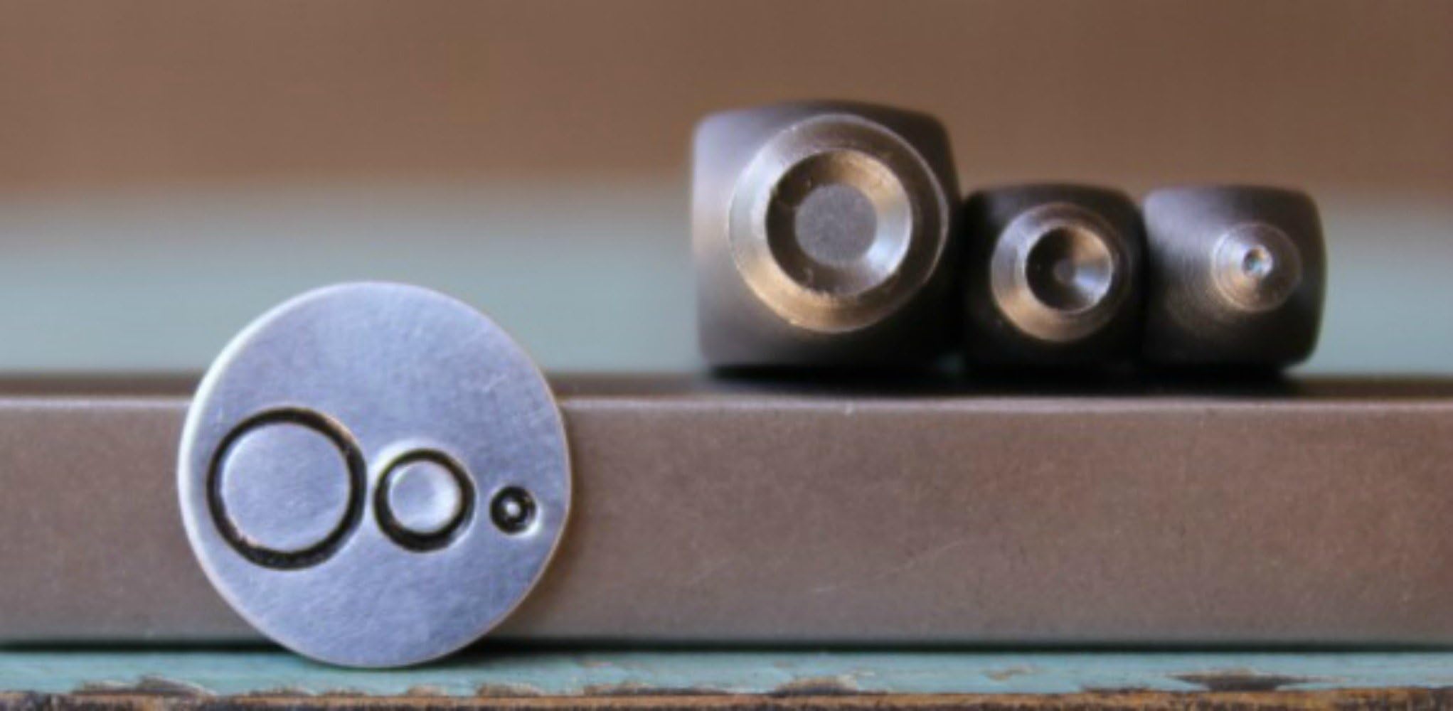 3 Stamp (1mm, 3mm and 5mm) Circle Metal Punch Design Stamp Set - Supply Guy - CH-CircleSet