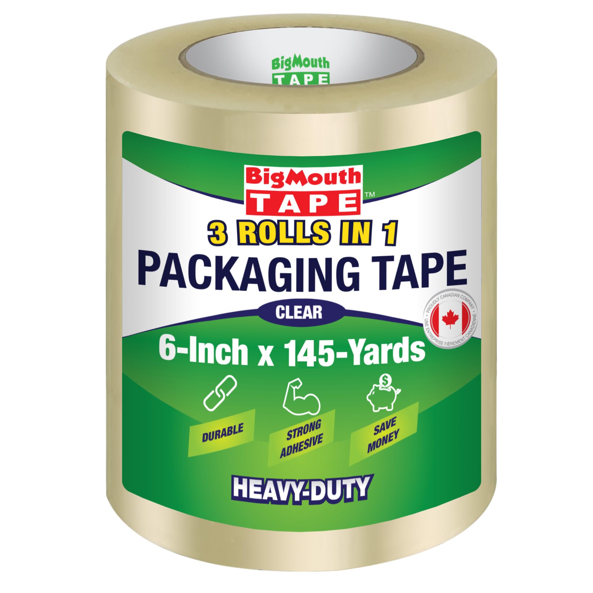 BigMouth Tape - The Big and Wide Tape Company - 150mm x 150m - Available in 5 Sizes, Heavy Duty Clear Packing Tape, Packaging Tape, Parcel Tape, Heavy Duty Tape, Wide Tape
