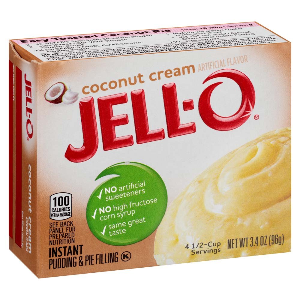 JellO Chocolate Fudge Instant Pudding Mix 3.9 Ounce Box