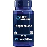 Life Extension Pregnenolone - Hormone Balance Supplement for Healthy Hormone Levels, 100 mg - Hormone Balance, Memory, Focus, Cognitive Health - Gluten-Free, Non-GMO, 100 Capsules