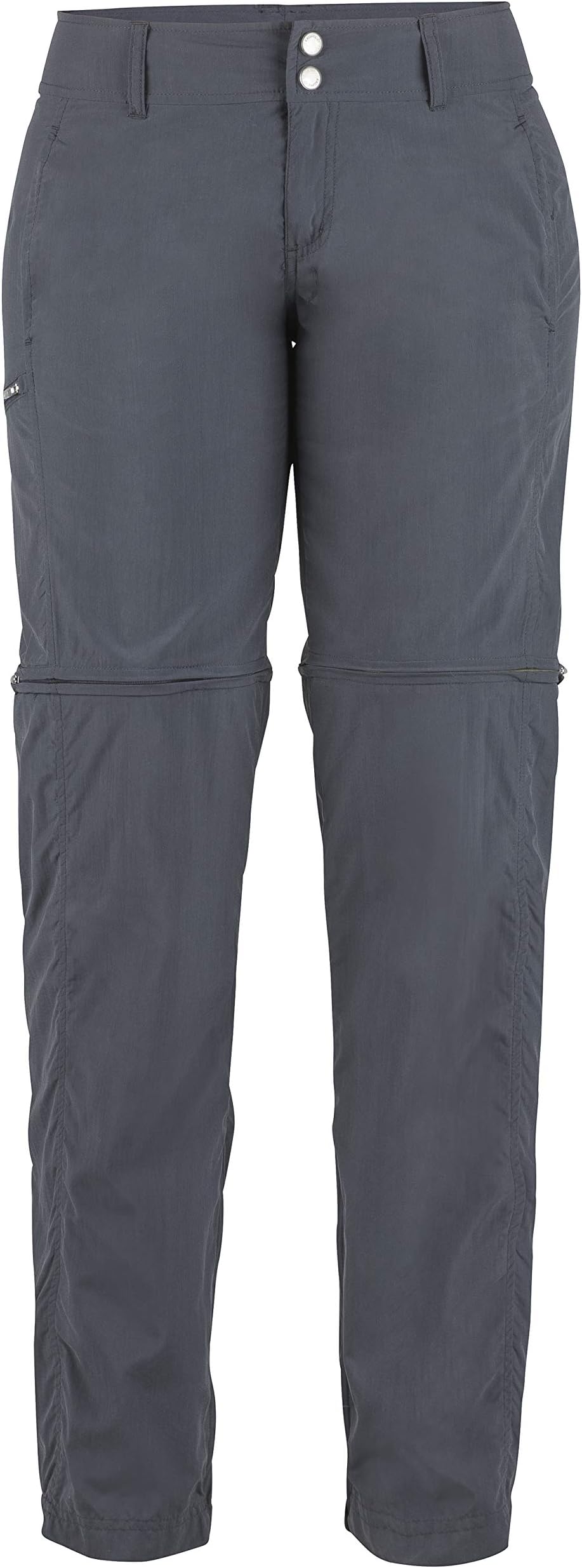 Women's BugsAway Sol Cool Ampario Convertible Hiking Pants - Standard - Carbon, Size 8