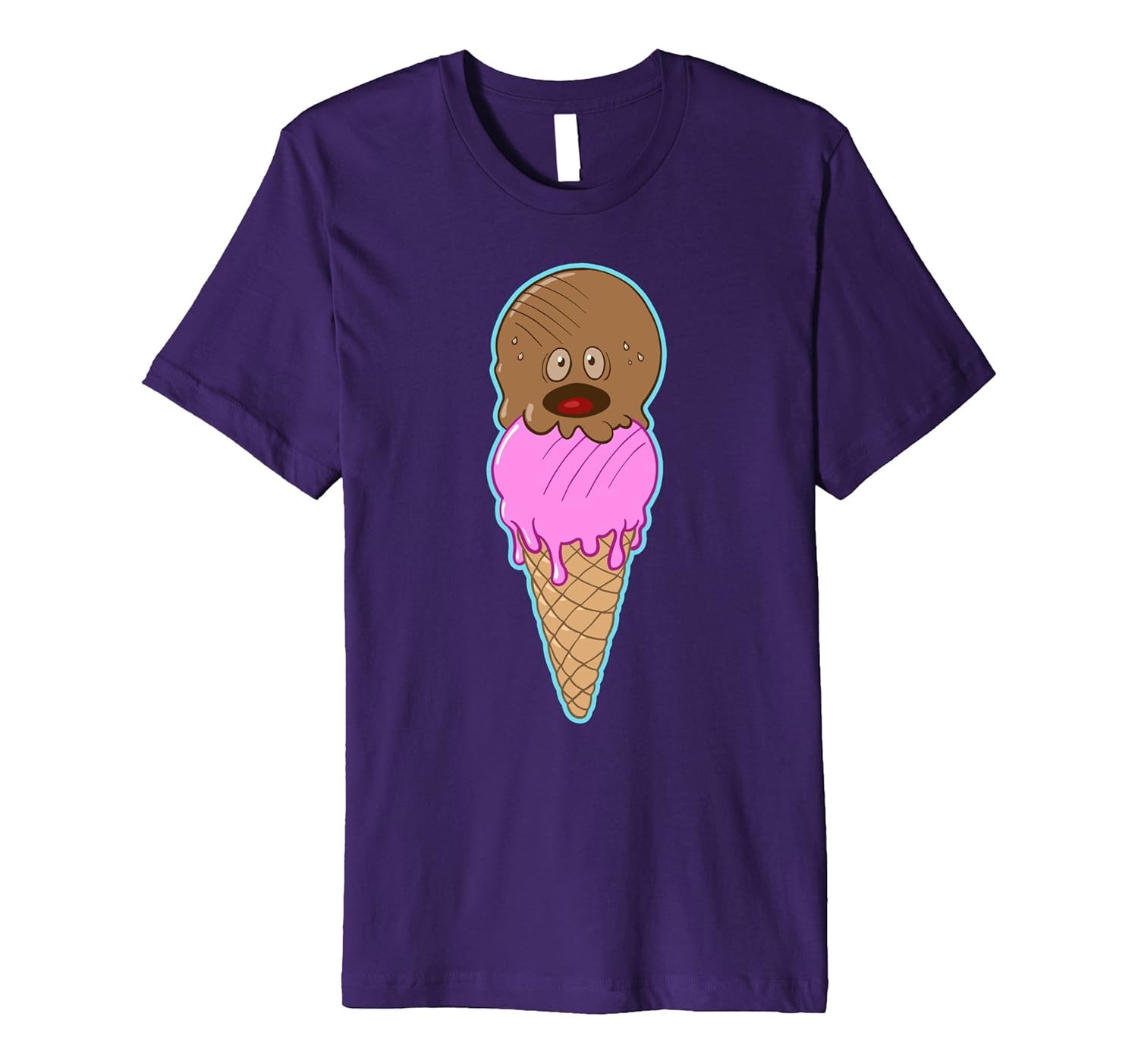 Funny Summer Ice Cream Cone Shirt Chocolate I Scream TeeArt Artvinatee