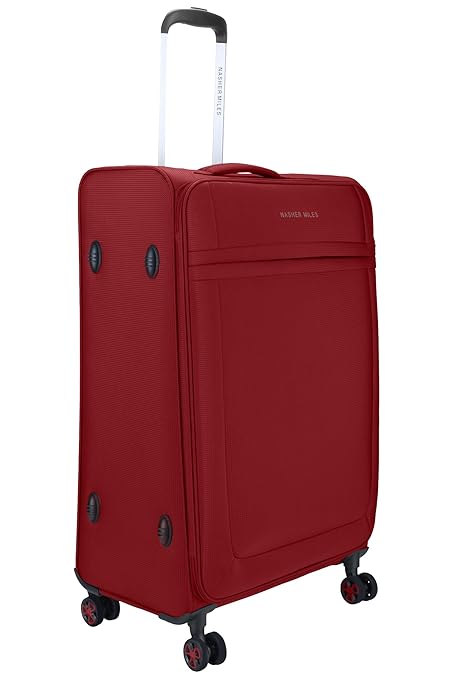 Nasher Miles Equator Soft-Sided Ultra-Light Check-In Polyester 27.2-inch Luggage Bag (Red)