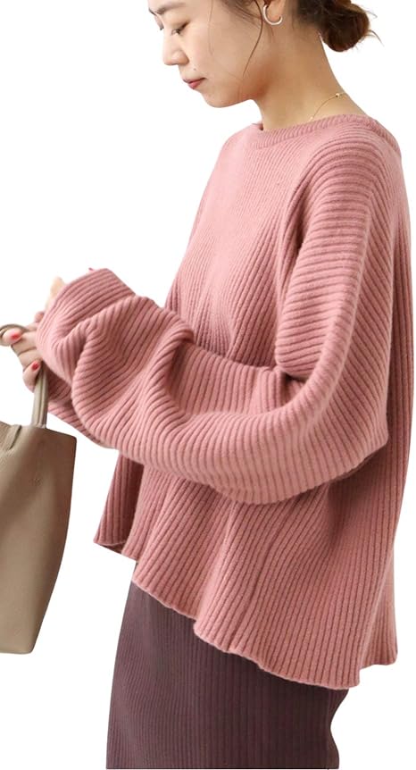 Amazon ベースレンジ Baserange ベースレンジ Kai Sweater 別注ニット S ピンク セーター 通販