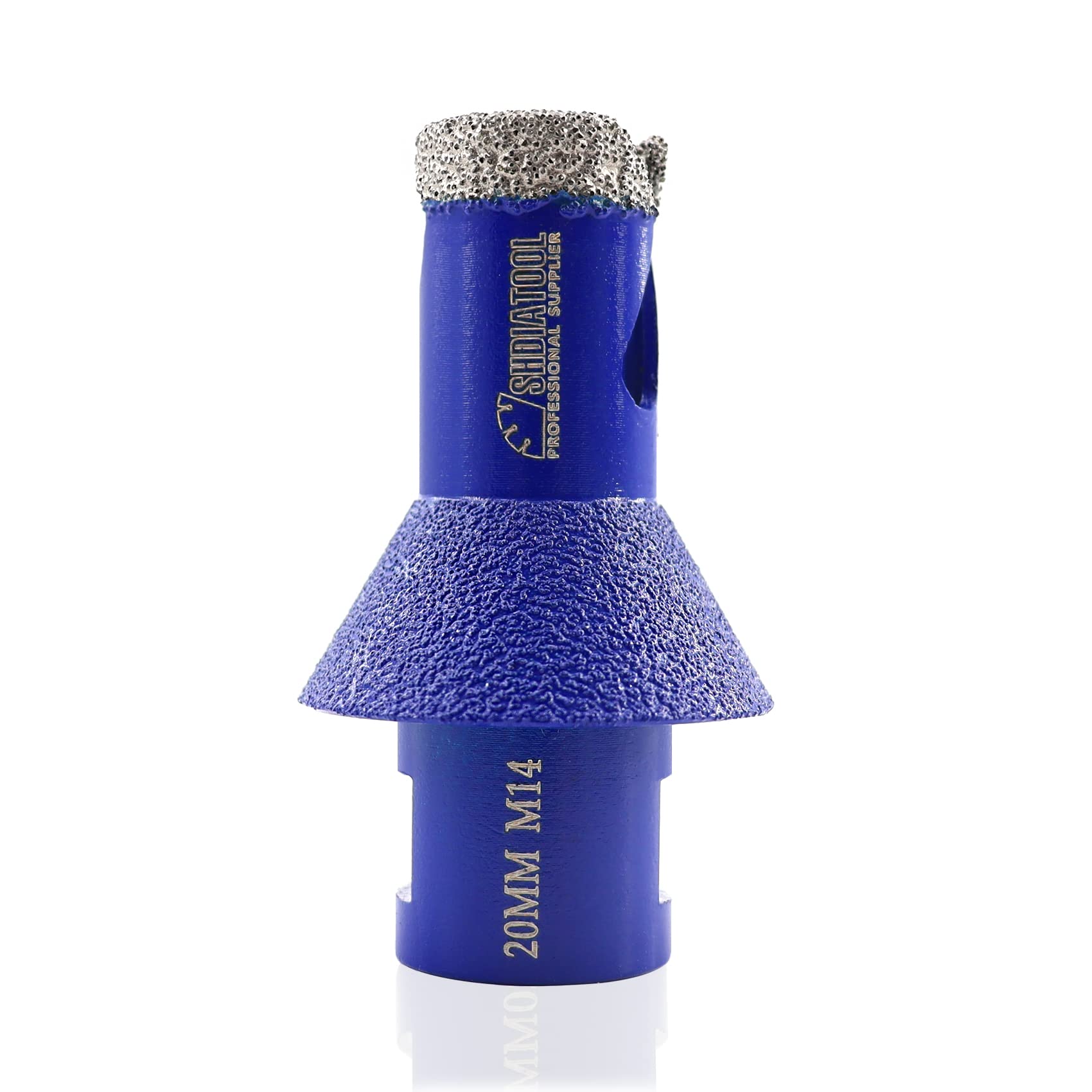 SHDIATOOL Diamond Drill Bits 20mm Chamfer-bits M14 For Hole Drilling and Beveling Shaping Enlarging Trimming in Porcelain Tile Ceramic Marble Granite Stone