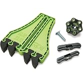 BOW Products Portable Saw Featherboard FP5 - Table Saws &amp; Contractor Saws | Table Saw Feather Board, Non-Marring Surface, Vibration Dampening, EVA Feathers, 5X Kickback Resistance, T-Track Compatible