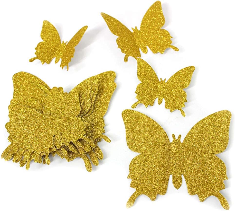 Download Blue Mybbshower 3d Butterfly Wall Stickers Glitter Blue Wall Decor For Baby Shower Birthday Party Home Decoration Kids Room Pack Of 36 Room Decor Kids Furniture Decor Storage Interven Group