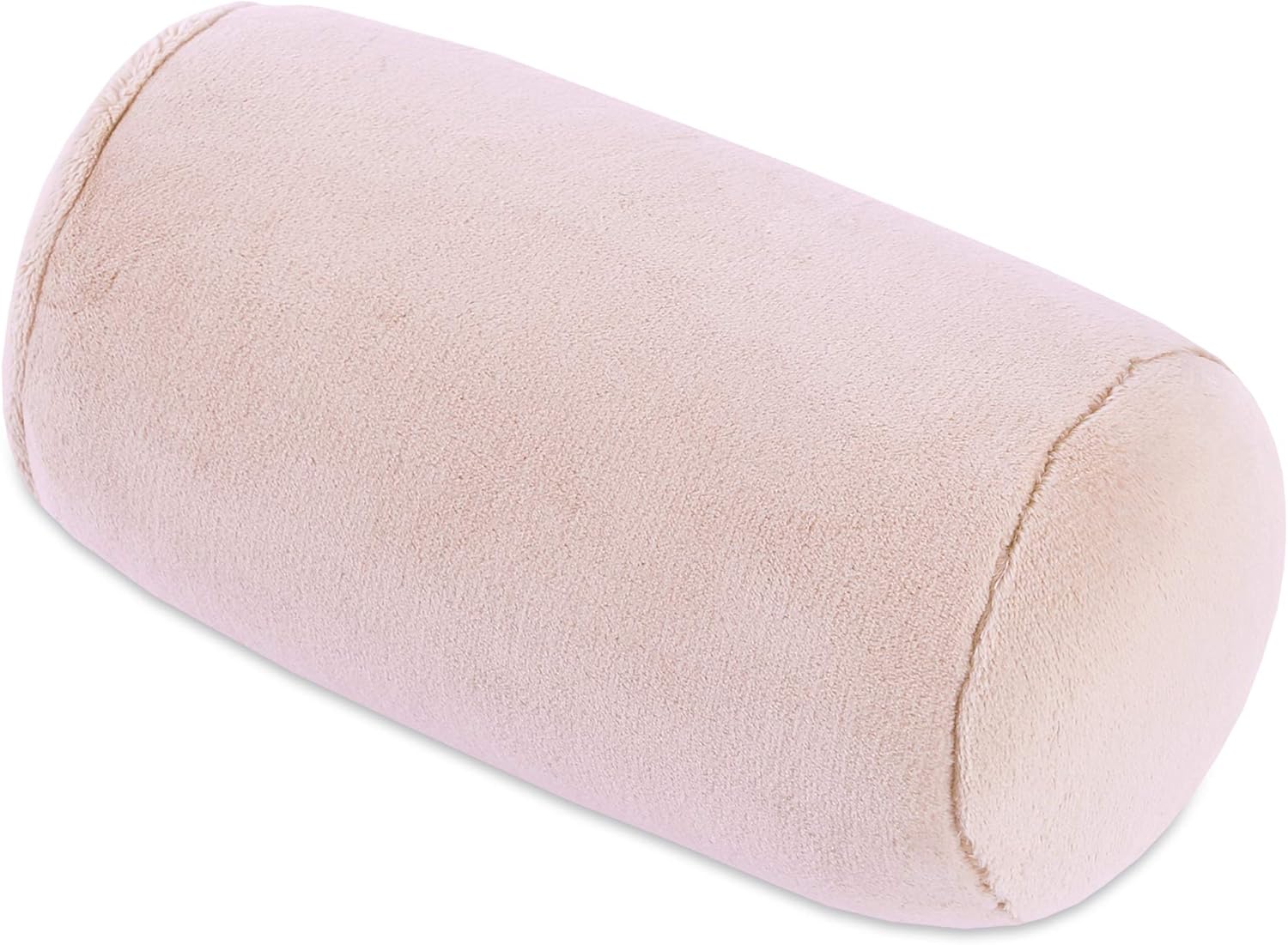 Berkshire Blanket Plush PrimaLush Neckroll Short Bolster Pillow, Just Peachy