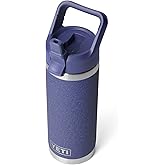 YETI Rambler 18 oz Bottle, Vacuum Insulated, Stainless Steel with Straw Cap, Moon Dust