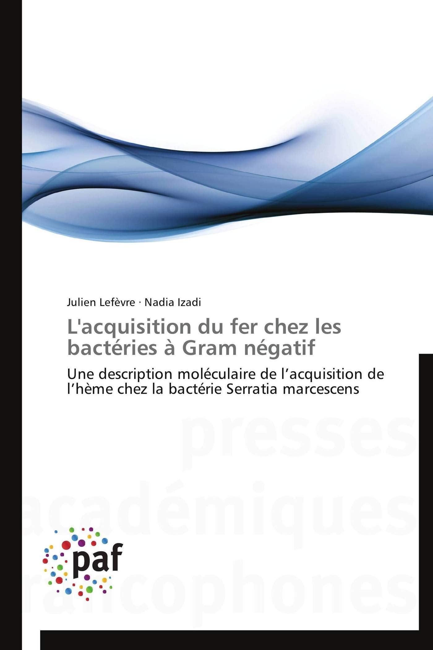 L Acquisition Du Fer Chez Les Bacteries A Gram Negatif Une Description Moleculaire De L Acquisition De L Heme Chez La Bacterie Serratia Marcescens Amazon Co Uk Lefevre Julien Izadi Nadia Books