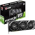 MSI Gaming GeForce RTX 3080 LHR 10GB GDRR6X 320-Bit HDMI/DP Nvlink Torx Fan 3 Ampere Architecture OC Graphics Card (RTX 3080 Ventus 3X 10G OC LHR)