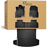 RDX Floor Mats and Cargo Liner for 2019-2025 2026 Acura RDX, Custom Fit All Weather Floor Mats and Trunk Mat for Acura RDX Front & Rear Row Full Set (Thicker) 2026 2025 2024 2023 2022 2021 2020 2019